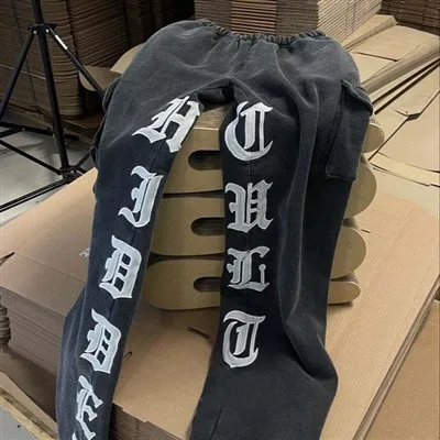 Casualowe spodnie dresowe ze sznurkiem